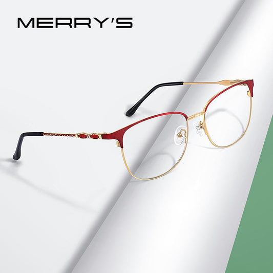 MERRYS DESIGN Women Retro Cat Eye Glasses Frame Ladies Fashion Eyeglasses Myopia Prescription Optical Eyewear S2019