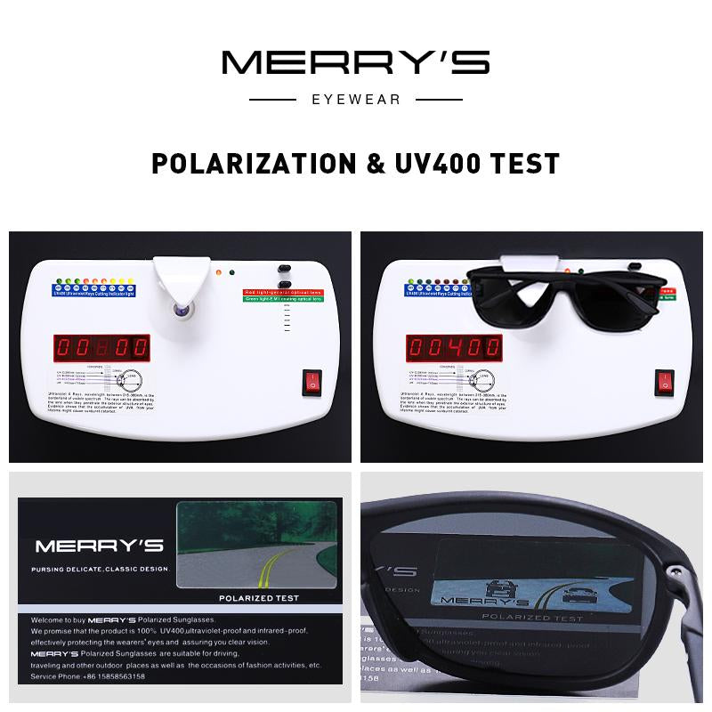 MERRYS DESIGN Men HD Polarized Sunglasses Sports Fishing Eyewear UV400 Protection S8310