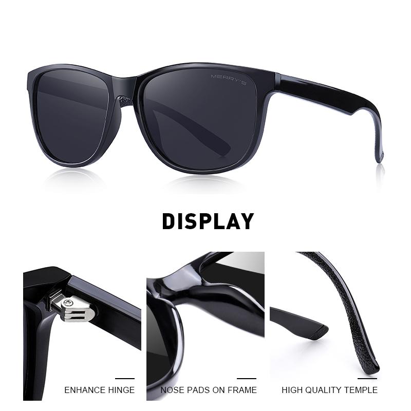 MERRYS DESIGN Men Polarized Sunglasses For Driving Outdoor Sports TR90 Series UV400 Protection S3010