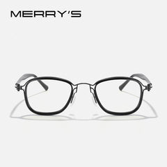 MERRYS DESIGN Retro Steampunk Glasses Frame For Men Women Luxury Titanium Alloy Eyewear Myopia Prescription Eyeglasses S2802