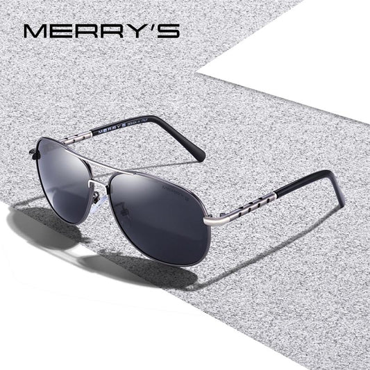 MERRYS DESIGN Men Classic Pilot Sunglasses HD Polarized Sunglasses For Men Driving Aviation Legs UV400 Protection S8371