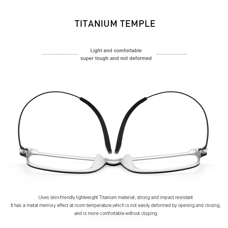 MERRYS DESIGN Pure Titanium Ultra-Light And Comfortable Unisex Eyeglasses Frame For Men Women TR90 Eyewear Optics Frame S2822