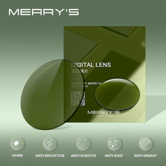 MERRYS Tinted Dyeing R2 Series Progressive Multifocal Lenses Prescription 1.56 1.61 1.67 (ADD +0.75~+3.00)