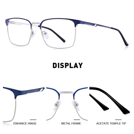 MERRYS DESIGN Men Titanium Alloy Glasses Frame Male Square Ultralight Eye Myopia Prescription Eyeglasses S2032