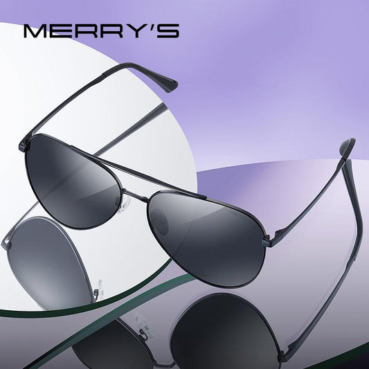 MERRYS DESIGN Men Classic Pilot Sunglasses HD Polarized Sun glasses Driving Fishing Eyewear For Men Women UV400 Protection S8134