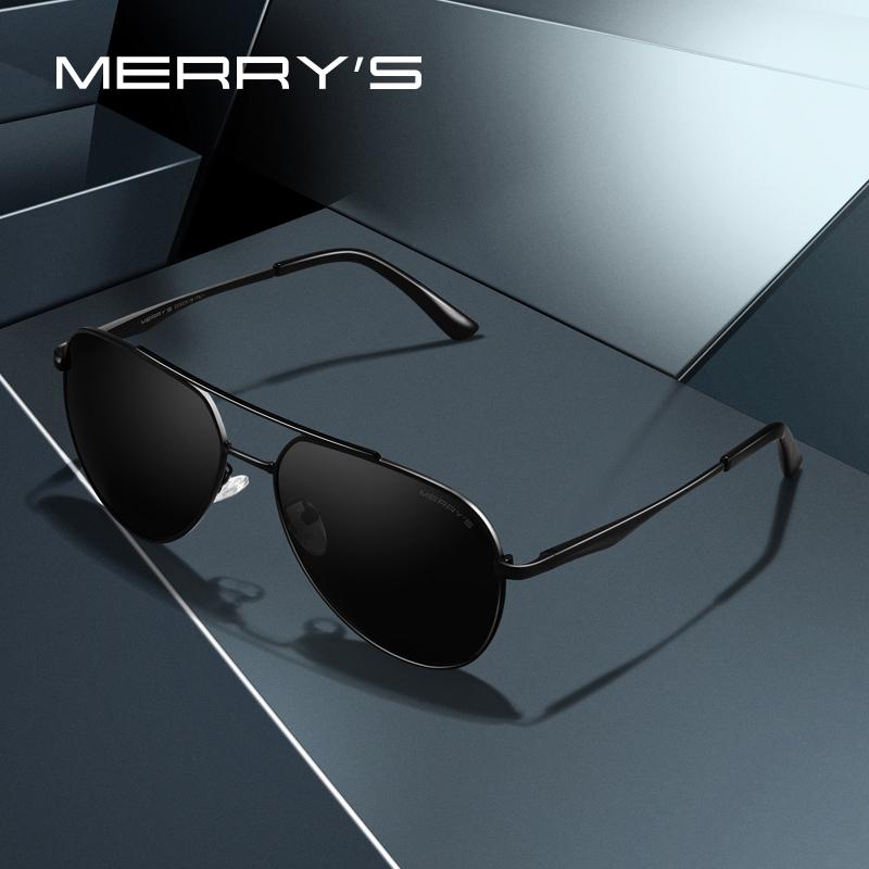 MERRYS DESIGN Men Classic Pilot Sunglasses Aviation Frame HD Polarized Fashion Sunglasses For Driving UV400 Protection S8316N