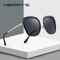 MERRYS DESIGN Women Fashion Polarized Sunglasses Shield Frame Metal Temple 100% UV Protection S6371